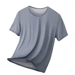 남성용 T 셔츠 남성 메쉬 속옷 티셔츠 근육을 통해 보는 것은 짧은 슬리브 클럽웨어 파티 운동 캐주얼 고품질 탑 의류 의류