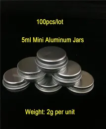 Cheap 100 PiecesLot 5gml Weight2g Aluminum Jars Aluminum Wax Containers Smoke Jar Containers On World Wide8044114