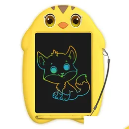 Graphics Tablets Pens Cartoon Lcd Writing Tablet 8.5 Inch Electronic Ding Iti Colorf Sn Handwriting Pads Pad Memo Boards For Kids Drop Dhy95
