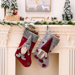 New Decorative Products Nordic Forest Elderly Christmas Socks Rudolf Decorative Socks Children's Gift