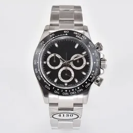 Super clones daytonaes Horloges 4130 chronograaf Stopwatch luxe automatisch horloge rlx Mechanisch uurwerk polshorloge Waterdicht saffierglas Panda horloges