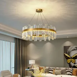 Lustres PLH Lux K9 Crystal Glass Living / Jantar Chandelier Light com brilho e controle de tom versão remota