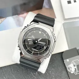 Watch zegarek na nadgarstek na nadgarstek LED Men Men Men Stael Case Sports Royal Oak Electronic Analog Analog Digital Ladies Waterproof Clock GA GM 21