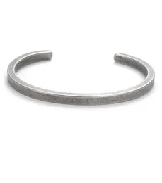 Brazalete de plata Vintage, pulsera de hombre de acero de titanio estilo coreano a la moda, pulsera de amante 1314 SS1056258120