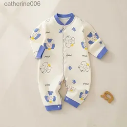 Ensembles de vêtements Vêtements pour bébés garçons de 6 à 24 mois Combinaisons d'éléphant mignonnes Coton Confortable Nouveau-né Bébé Fille Vêtements Bodys One-pieces GiftL231202