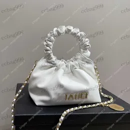 Luxury Stylish Women Shoulder Bag 20cm Handbag Leather Diamond Gold Handle Hardware Metal Buckle Pleated Matelasse Chain Crossbody Makeup Case Sacoche