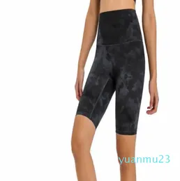 T hög midja yoga kläder capri kvinnor039s shorts slips färgad hudvänlig cyklist korta sport tights casual träning strand le le