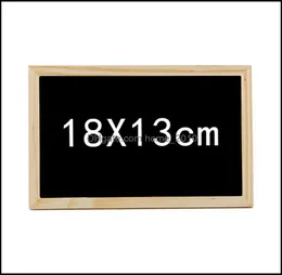 Arts And Crafts Gifts small Wooden Frame Blackboard 20X30Cm Double Side Chalkboard 18X13Cm Welcome Recording Creative Dec3759879