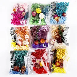 Decorative Flowers 1Bag Simulation Dried Flower Candle Making Epoxy Resin Jewelry Dry Plants Artificial Craft
