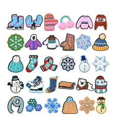 Christmas gift Shoe Charms Pvc Decoration Buckle Accessories for CrocCharms Jibbitz Clog Pin Garden shoes bag decoration