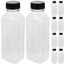 Garrafas de água 25 Pcs Garrafa de Suco Vazia Bebida Transparente Recipientes Plásticos Beber Leite