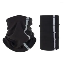 Motorcycle Apparel Half Face Mask Skiing Neck Cover Fleece Warm Scarves Reflective Windproof Scarf Outdoor