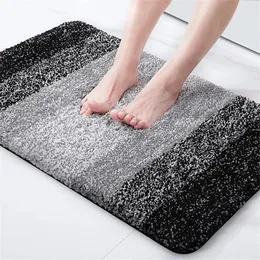 Bath Mats Luxury Bathroom Rug Mat Soft And Absorbent Microfiber Rugs Floor Bedroom Foot Anti Slip Pad