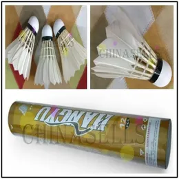 Badminton Shuttlecocks 12pcs Trwałość prawdziwa Hangyu 777 Badminton Shuttlecocks Duck Feather Down Badminton Ball Shuttlecock Airshuttle 231201