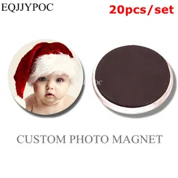 Magneti per frigorifero 20 pezzi Magnete per frigorifero personalizzato Amante della famiglia Baby Pet Company Cabochon in vetro Po Fai da te Magnete per frigorifero personalizzato Po 231201