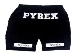 PYREX men shorts brand fashion streetwear hip hop shorts men black red casual sports elastic waist shorts3163189