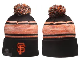 San Francisco''Giant''Beanies Bobble Hats Baseball Ball Caps 2023-24 Fashion Designer Bucket Hat Chunky Knit Faux Pom Beanie Christmas hat a0