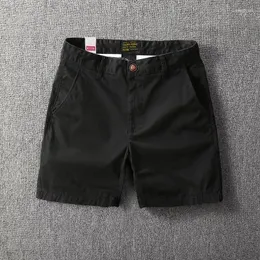 Men's Shorts Casual Trendy Cotton Short Pants Summer Workwear 2000s Aesthetic Fashion Korean Stylish Streetwear Yk2