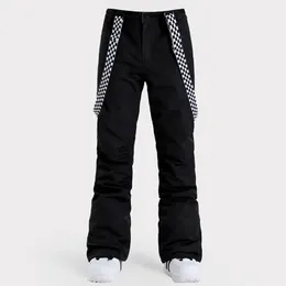 Skidåkning Bib Pants Trend Ski Women Suspenders och snowboarding Vattentät vindtät termisk snövandringsbyxor Kvinna 231202