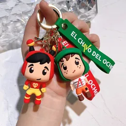 Bag Parts Accessories Friday Night Funkin Keychain Cute Pvc Model Game Doll Key Chain Fashion Backpack Pendant Car Keyring Fan Gifts 231202