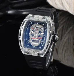 Fashion personality transparent sport retro gear machine quartz watch alloy diamond rubber band quartz watchES5162381