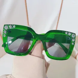 Sunglasses JNPCXI Fashion Diamond Oversized Square Women Retro Leopard Shades UV400 Men Trending Round Sun Glasses