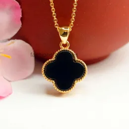designer van Clover Necklace Fashion Classic Natural Onyx Clover Pendant Collar Necklace Jade Jewellery Ladies Gift