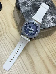 Full-featured Wrist watch LED Dual Display Men Women Steel Case Sports Electronic Analog Digital Ladies Waterproof With Logo Clock GA GM 21- 12