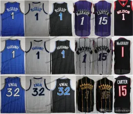 NCAA Vintage Shaq Shaquille O'Neal 32 Penny Hardaway 1 T-Tracy McGrady Vince Carter 15 koszulki do koszykówki