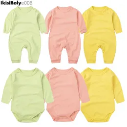 Kleidungssets Baby Unisex Langarm Body Kleidung für Neugeborene Mädchen Jungen Overall Säugling Baumwolle Strampler Kleinkind Solide Onesies Neue OverallsL231202