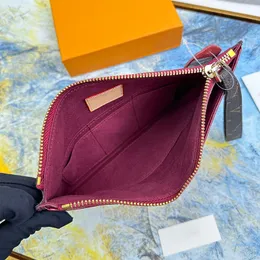 Torba projektantów portfela skórzane portfele nadgarstka duże torebki Louisvuttion Mężczyźni Kobiety Zipper Louisvutton Mini torby monety Długie uchwyty na karty RODHELD Burza 808