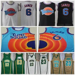 NCAA MENS 빈티지 농구 세인트 빈센트 메리 고등학교 아일랜드 #23 LeBron Jerseys Tune Squad Looney Monstars Space Jam DNA Ed Shirts