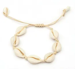 Handmade Natural Seashell Hand Knit Bracelet Shells Bracelet Women Accessories Beaded Strand Bracelet Jewelry Friendship6257814