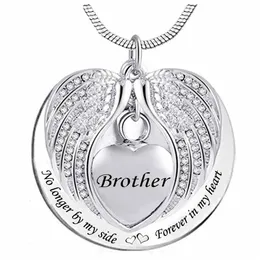 Heart Cremation Urn Necklace for Ashes Urn Jewelry Memorial Pendant - Always on my mind forever in my heart262M