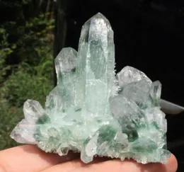162 g New Find Natural Beautiful Green Tibetan Quartz Crystal Cluster green specter crystal cluster Specimen for decoration2363284