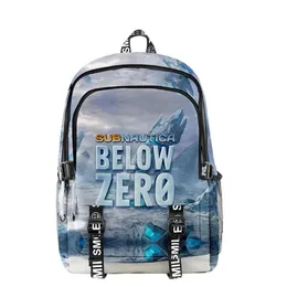 Рюкзак Subnautica Below Zero для мужчин, учащихся начальной и средней школы, тканевая сумка-оксфорд, для мальчиков и девочек-подростков, Travel272G
