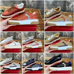 Gancini zarys sneaker Designer Mężczyźni Niscy Pomoc Buty swobodne luksusowe skórzane cielę skóry na zewnątrz moda trampka rozmiar 39-45