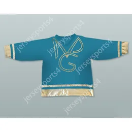 الأمير المخصص وتوليد الطاقة الجديد Teal Hockey Jersey جديد Top Top Sitched S-L-XL-XXL-3XL-4XL-5XL-6XL