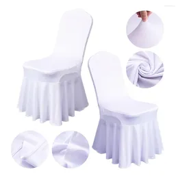Krzesło obejmują plisowaną spódnicę spandex imprezowe wesela bankietowe poliester stał