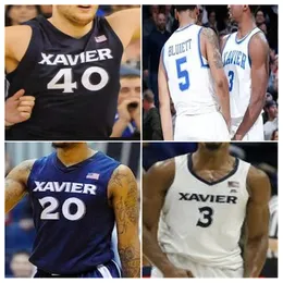 Custom College Dayvion McKnight Xavier Basquete Jerseys Mens Mulheres Juventude Todos Costurados Desmond Claude Jerome Hunter Dailyn Swain Quincy Olivari Zach Freemantle