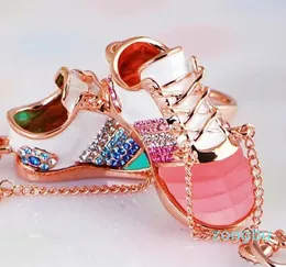Schlüsselanhänger Kristall Liebhaber Paare Schuhe Strass Für Tasche Schnalle Anhänger Schlüsselanhänger Weihnachtsgeschenk
