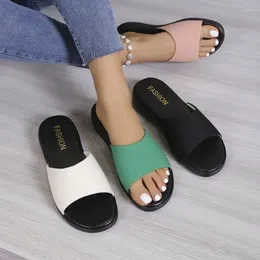 Sandals Large Size 36-43 Wedges Heels Women High Low Heel Summer Shoes For Slippers Platform Simple Sexy