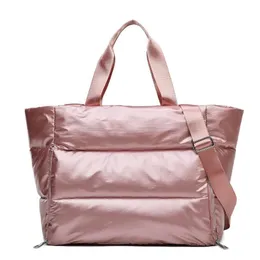 Kvinnor Pink Yoga Mat Bag Waterproof Sports Gym Swimming Fitness Handbag Big Weekend Travel Duffle Bagage Bolsa Duffel Bags276G