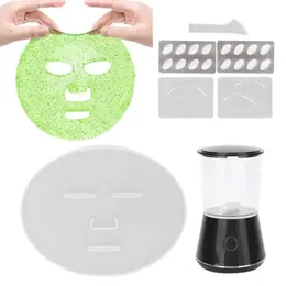 Dispositivos de cuidados faciais DIY Máscara Facial Maker Máquina Tratamento Automático Fruta Natural Vegetal Colágeno Uso Doméstico Salão de Beleza SPA Cuidados Eng Voice 231201