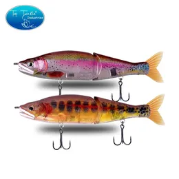 Iscas iscas 148mm 58 '' 178mm 7 "220mm 87'' Lento afundando em água salgada ou flutuante de água doce Big Bass Articulado Swimbait Pesca 231202