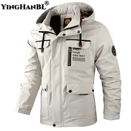 Men's Jackets Fashion Men's Casual Windbreaker Hooded Jacket Man Waterproof Outdoor Soft Shell Winter Coat Clothing Warm Ultra Light Jackets 231201
