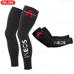 Scaldamuscoli Team Ineos Grenadier Scaldamuscoli Nero UV Tection Scaldamuscoli da ciclismo Bicicletta traspirante da corsa Manicotto per bici da corsa 231201