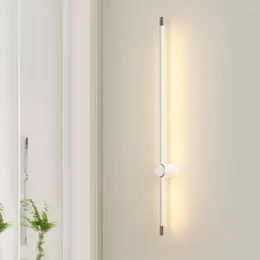 Lámpara de pared de espectro completo, lámparas de tira minimalistas, espejo de fondo de sala de estar, pasillo creativo nórdico moderno, dormitorio y cabecera
