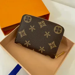 키 지갑 여권 홀더 M60067 N63070 Zip Coin Purse 고급 카드 홀더 디자이너 가방 키 체인 여성 남성 주최자 카드 주최자 카드 케이스 빈티지 가죽 키 파우치