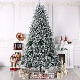 Grande albero di Natale simulazione albero di neve PE poca neve Albero di Natale scenario fiocco di neve Decorazione albero di Natale albero di neve leggera21